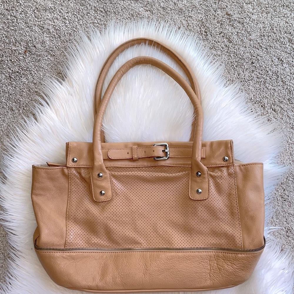 Innue Pebble Leather Hobo Bag Made in Italy - EUC